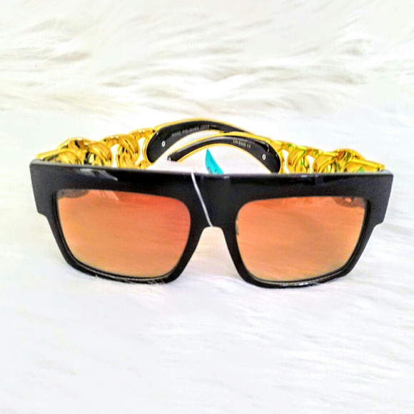 (NEW)! Stylish! Unique! Black Shades, Brown Tint! - Picture 4 of 8